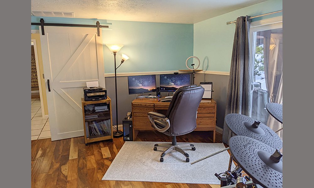 Family Room and Sliding Door